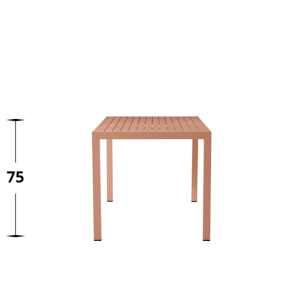 Metalltisch Cordone Stahl-Tisch Carot 80