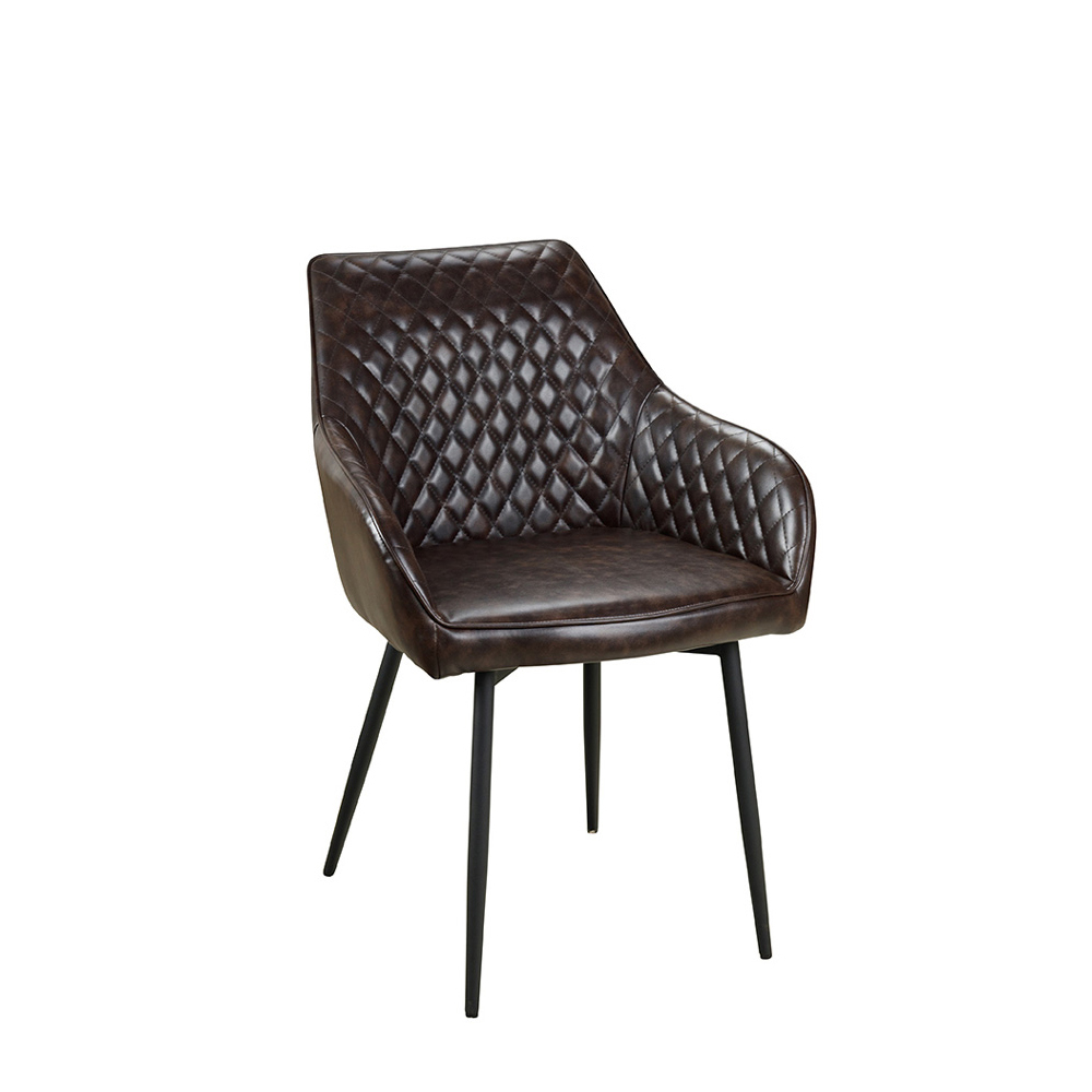 Gastronomiestuhl_Polsterstuhl_Lunaro-Step-Arm_dark-brown_vorne_1000px Lunaro Step Arm dark brown