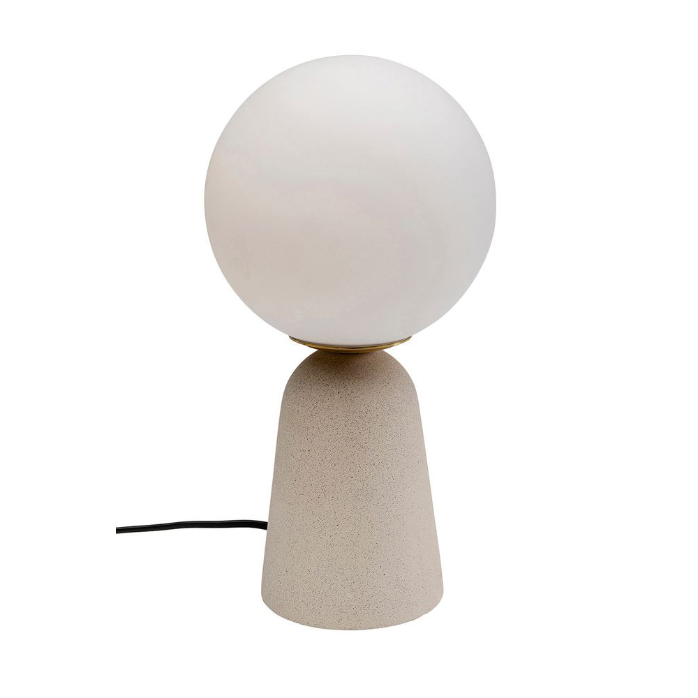 Tischleuchte Bollie Beige 33cm