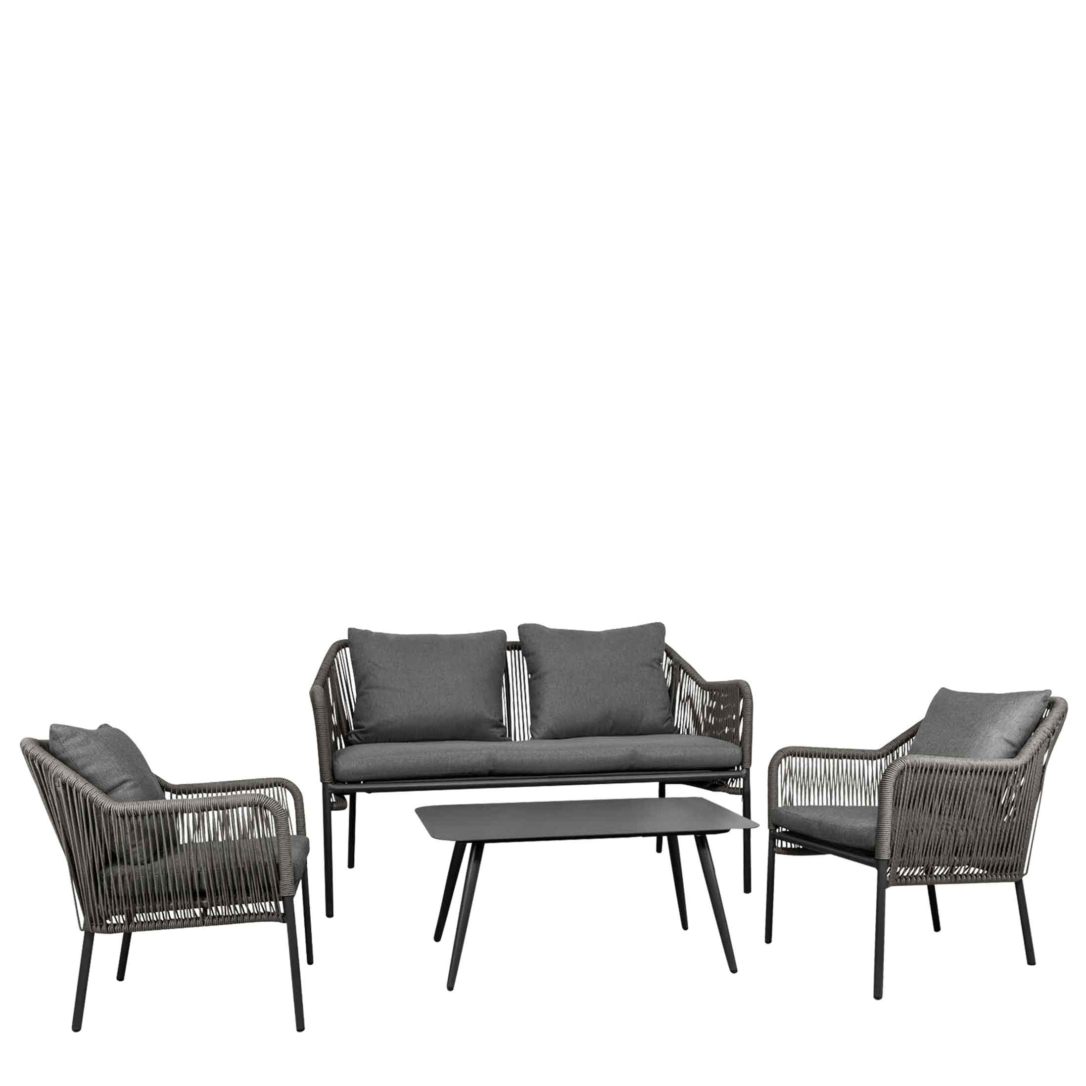 Outdoor Lounge Set Baleris Silvergrey Outdoor Lounge Set Baleris Silvergrey