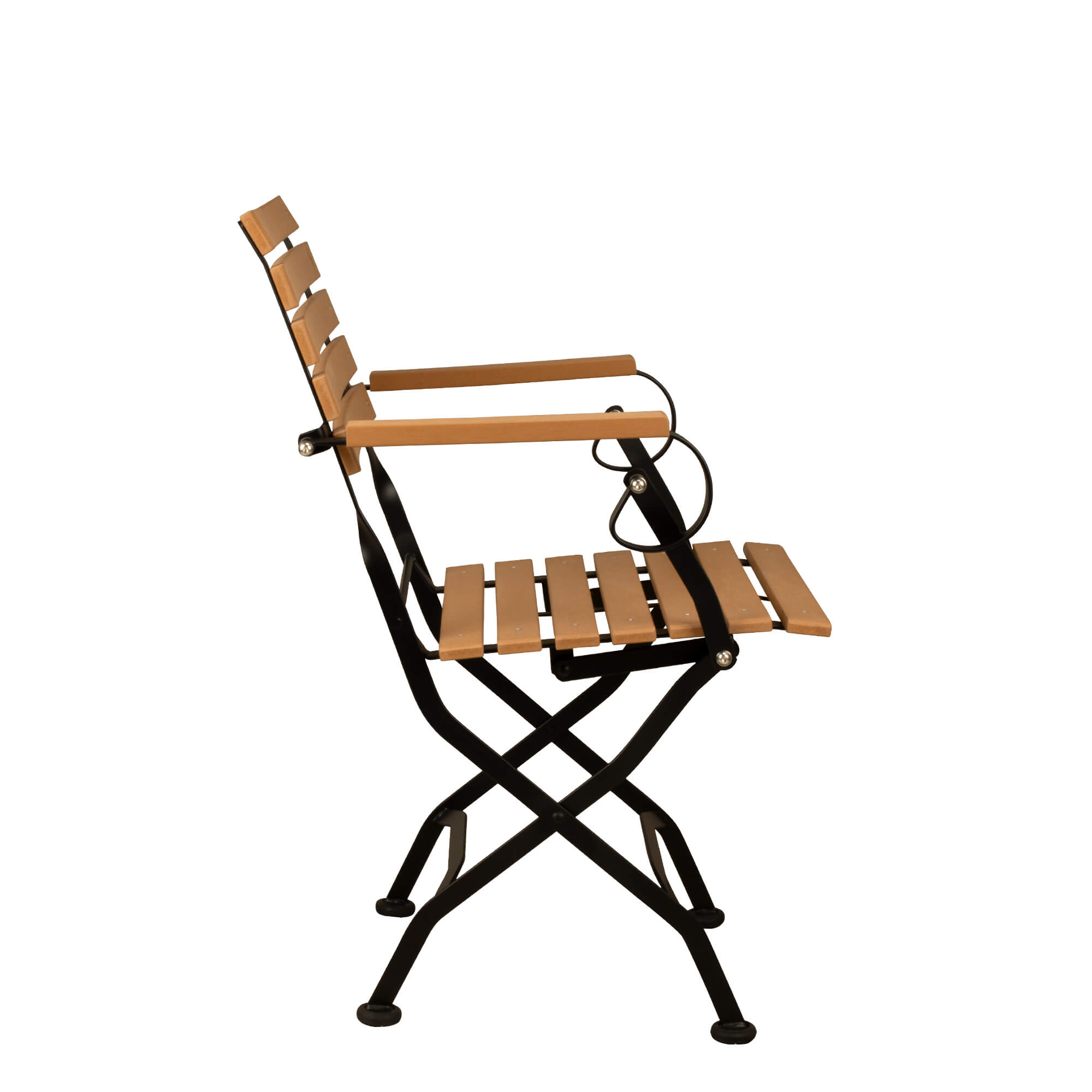 Franza Premium AL Outdoorstuhl – Seitenansicht