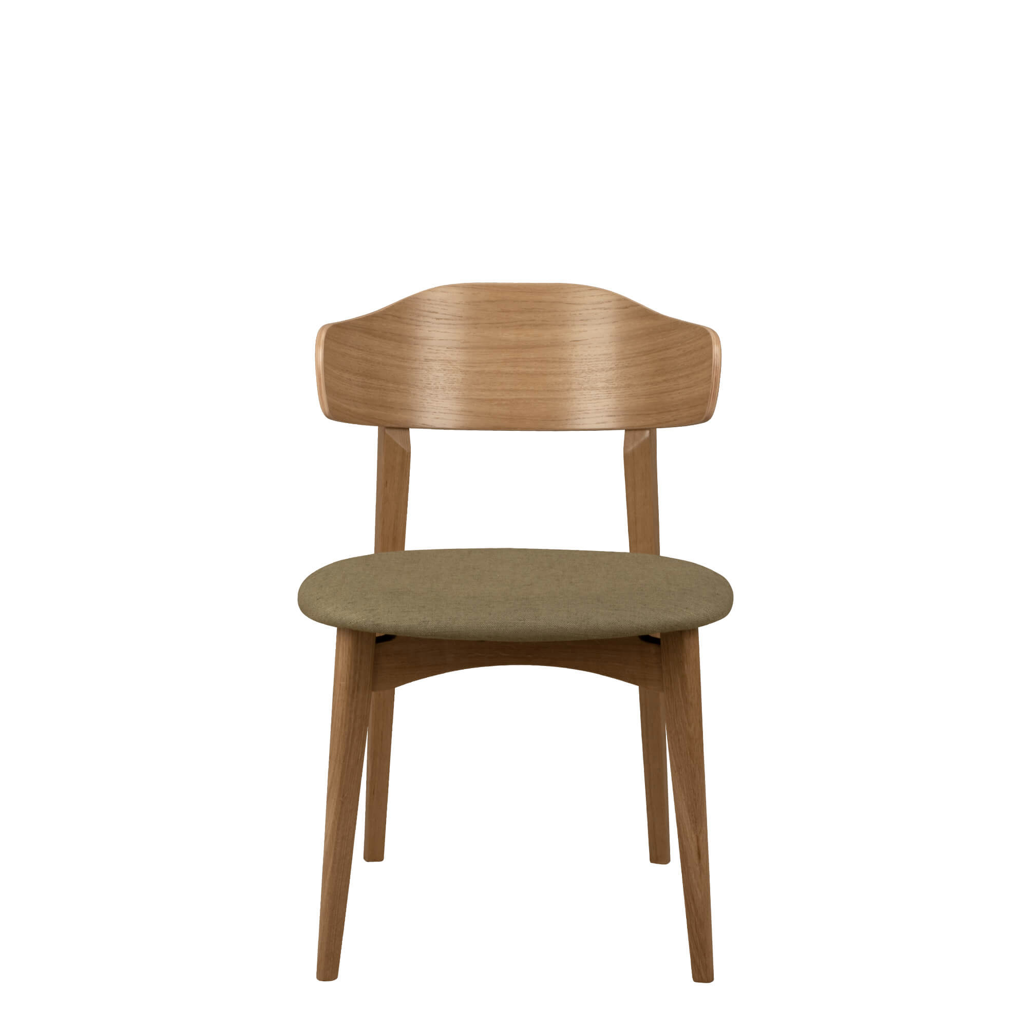 Kani P Eiche Indoorstuhl mit Polsterung – Frontal