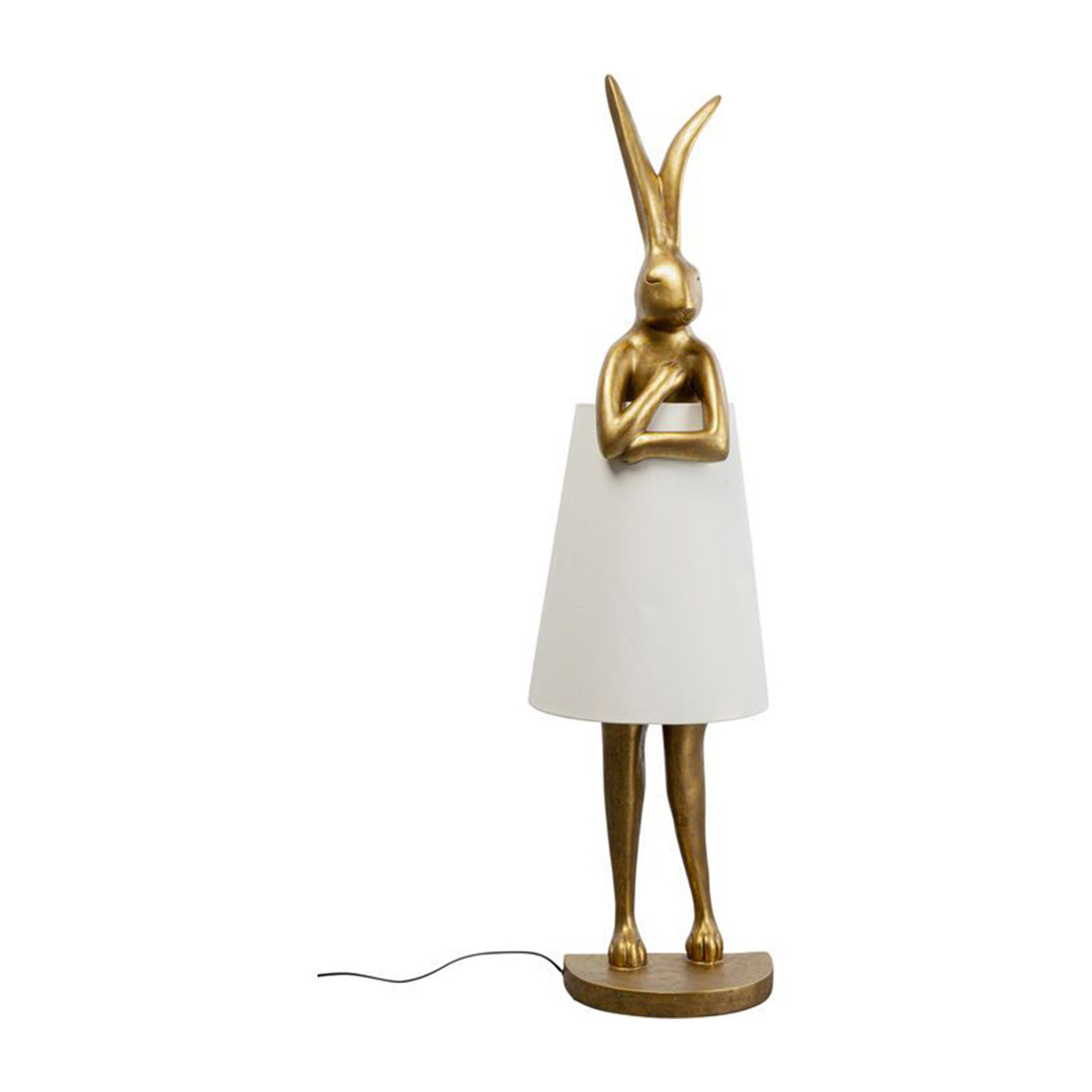 56129_master_b Stehleuchte Animal Rabbit Gold/Weiß 150cm