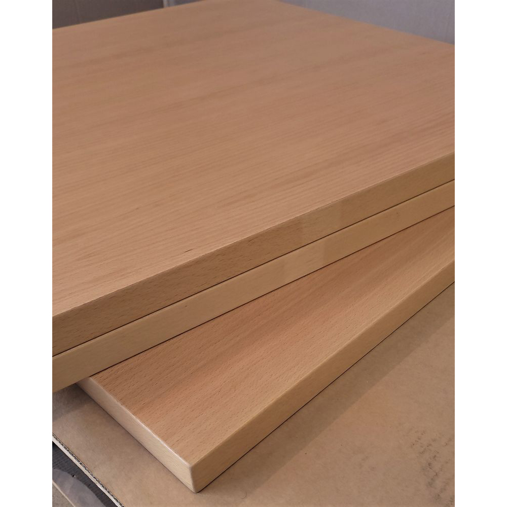 20230302_095722 Massivholz Tischplatte 30mm 70x70cm Buche natur Sonderposten
