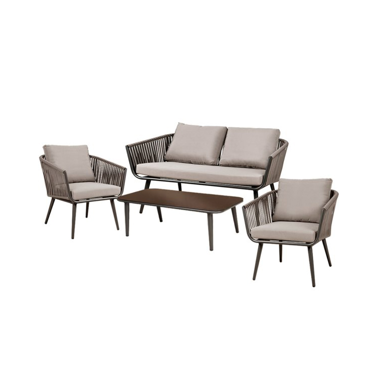 Gastronomie_Outdoorlounge_Raminota-Arm_2-Sitzer_Neu_braun Raminota Lounge